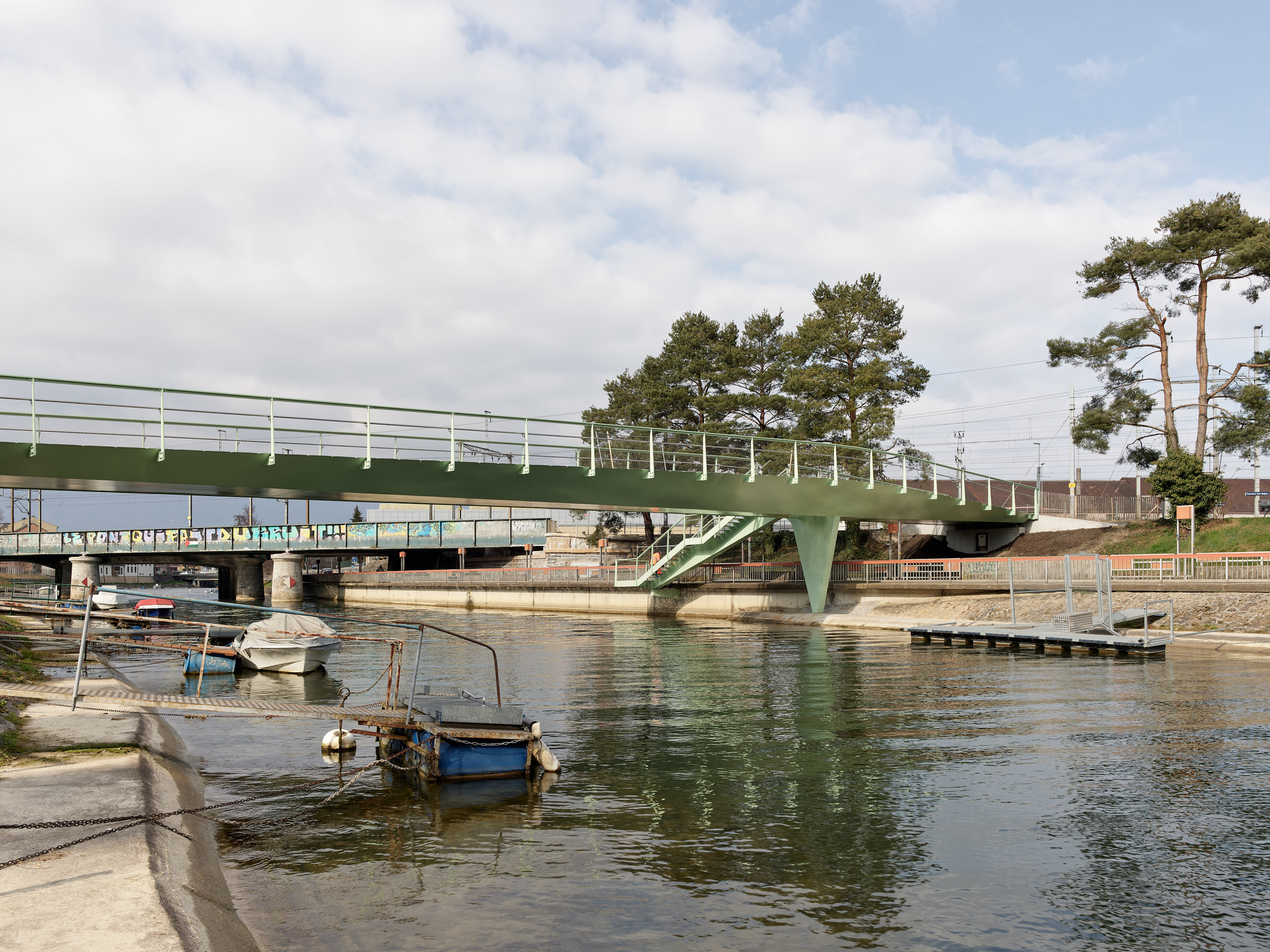 Passerelle sur la Thièle à Yverdon